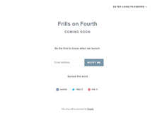 Tablet Screenshot of frillsonfourth.com